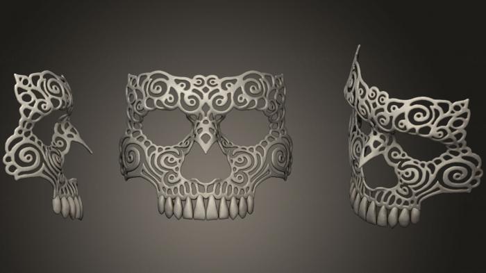 Mask (MS_0291) 3D model for CNC machine